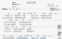 张国荣《今生今世》吉他谱_C调吉他弹唱谱_和弦谱