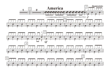 Rammstein《Amerika》鼓谱_架子鼓谱
