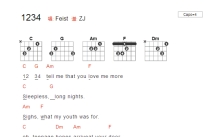 Feist《1234》吉他谱_C调吉他弹唱谱_和弦谱