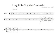 Beatles《Lucy in the Sky with Diamonds》鼓谱_架子鼓谱