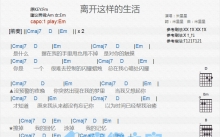 米星星《离开这样的生活》吉他谱_G调吉他弹唱谱_和弦谱