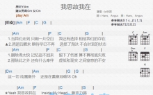 io乐团《我思故我在》吉他谱_C调吉他弹唱谱_和弦谱