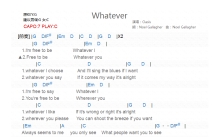 Oasis《Whatever》吉他谱_C调吉他弹唱谱_和弦谱