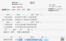 黄美珍《够好》吉他谱_C调吉他弹唱谱_和弦谱