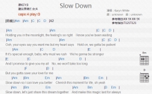 Karyn White《Slow Down》吉他谱_G调吉他弹唱谱_和弦谱