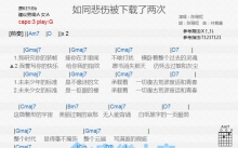 陈珊妮《如同悲伤被下载了两次》吉他谱_G调吉他弹唱谱_和弦谱