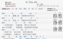 吴建豪《Is This All》吉他谱_G调吉他弹唱谱_和弦谱