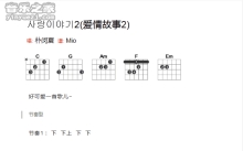 朴闵夏《爱情故事2》吉他谱_吉他弹唱谱_和弦谱