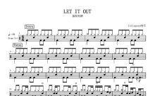 福原美穂《LET IT OUT》鼓谱_架子鼓谱