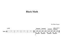 The white stripes《Black Math》鼓谱_架子鼓谱