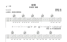 苏有朋《珍惜》吉他谱_E调吉他弹唱谱