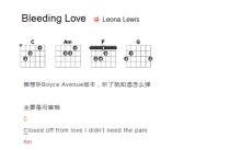 LeonaLewis《Bleeding Love》吉他谱_C调吉他弹唱谱_和弦谱