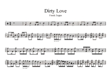 Zappa Franck《Dirty Love》鼓谱_架子鼓谱