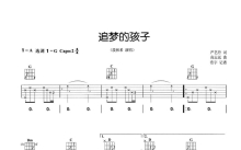 段林希《追梦的孩子》吉他谱_G调吉他弹唱谱