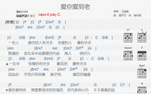 王识贤《爱你爱到老》吉他谱_C调吉他弹唱谱_和弦谱