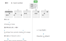 back number《瞬き》吉他谱_C调吉他弹唱谱