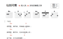 苗人凤《仙剑问情》吉他谱_C调吉他弹唱谱_和弦谱