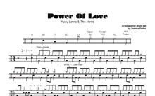 Huey Lewis & The News《power of love》鼓谱_架子鼓谱