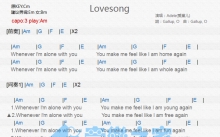 阿黛尔《Lovesong》吉他谱_吉他弹唱谱_和弦谱