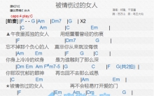 千百惠《被情伤过的女人》吉他谱_C调吉他弹唱谱_和弦谱