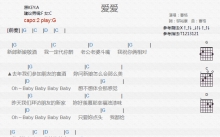 曹格《爱爱》吉他谱_G调吉他弹唱谱_和弦谱