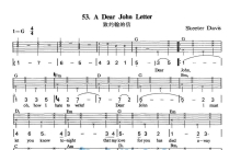 《A Dear John Letter》吉他谱_G调吉他弹唱谱