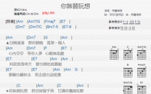 秀兰玛雅《你无替阮想》吉他谱_C调吉他弹唱谱_和弦谱