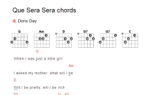 Jennifer Terran《Que Sera Sera Chords》吉他谱_G调吉他弹唱谱_和弦谱