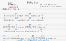 王心凌《Baby Boy》吉他谱_C调吉他弹唱谱_和弦谱