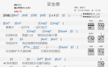 潘裕文《安全感》吉他谱_G调吉他弹唱谱_和弦谱