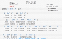 陈珊妮《两人关系》吉他谱_C调吉他弹唱谱_和弦谱