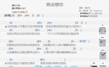 吴宗宪《我会想你》吉他谱_C调吉他弹唱谱_和弦谱