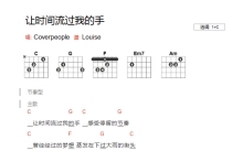 Coverpeople《让时间流过我的手》吉他谱_C调吉他弹唱谱_和弦谱