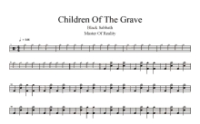 Black Sabbath《Children Of The Grave》鼓谱_架子鼓谱