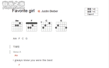 Justin Bieber《favorite girl》吉他谱_C调吉他弹唱谱_和弦谱