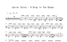 Javier Colon《a drop in the ocean》鼓谱_架子鼓谱