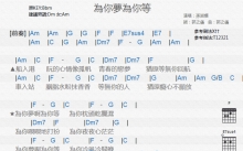 孙淑媚《为你梦为你等》吉他谱_C调吉他弹唱谱_和弦谱