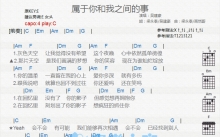 吴建豪《属于你和我之间的事》吉他谱_C调吉他弹唱谱_和弦谱