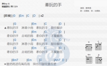 蔡幸娟《牵阮的手》吉他谱_A调吉他弹唱谱_和弦谱