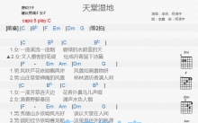 李琳/杨清宇《天堂湿地》吉他谱_C调吉他弹唱谱_和弦谱
