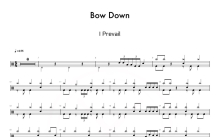 I Prevail《Bow Down》鼓谱_架子鼓谱