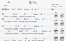 王识贤《望中秋》吉他谱_C调吉他弹唱谱_和弦谱
