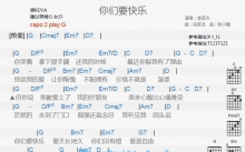 李圣杰《你们要快乐》吉他谱_G调吉他弹唱谱_和弦谱