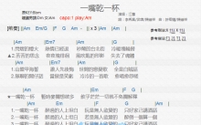 江蕙《一嘴干一杯》吉他谱_C调吉他弹唱谱_和弦谱