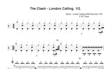 Clash《London Calling》鼓谱_架子鼓谱