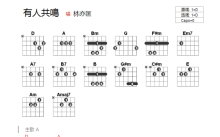 林亦匡《有人共鸣》吉他谱_D调吉他弹唱谱_和弦谱