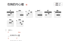 赵碧璇《在我的内心里》吉他谱_F调吉他弹唱谱_和弦谱