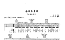 大嘴巴《永远在身边》吉他谱_E调吉他弹唱谱