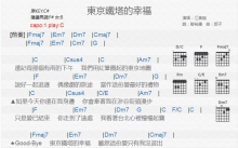 江美琪《东京铁塔的幸福》吉他谱_C调吉他弹唱谱_和弦谱