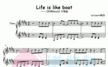 Rie fu《Life is like a boat》钢琴谱